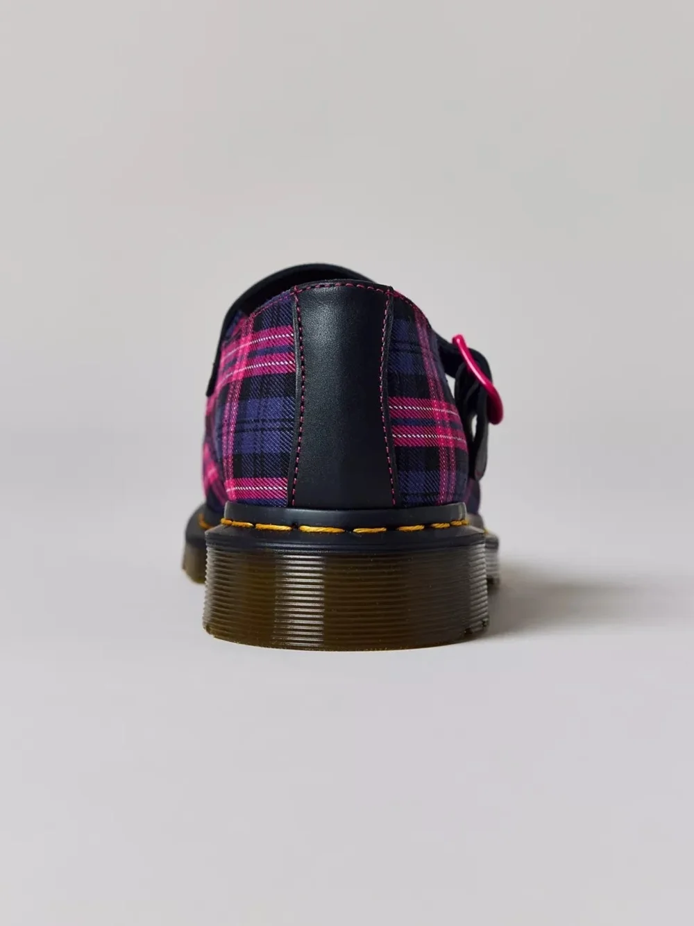 Dr. Martens pink plaid